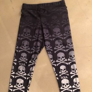 SoulCycle Zara Terez skull print ombré legging